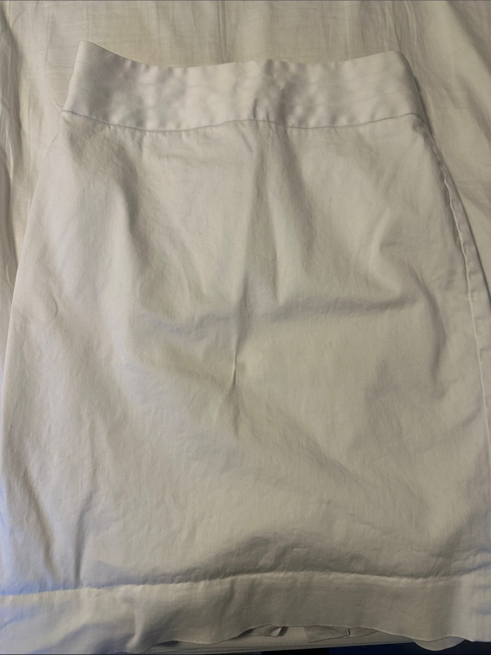 Banana Republic White Stretch Pencil Skirt